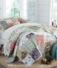FARMHOUSE COTTAGE FRENCH COUNTRYSIDE QUILT SET PILLOW SHAMS - KING or QUEEN