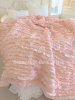 BLISSFUL COTTAGE PEACH RUFFLE FRENCH MARKET QUEEN BEDDING