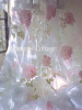 SUMMERS COTTAGE SHABBY PINK ROSES CHIC CURTAIN DRAPE PANELS - SET OF TWO